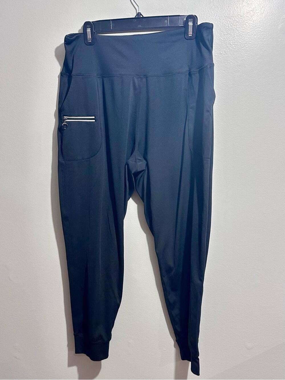Black High-Stretch Leggings with Comfort Waistband Size XXL (1193)